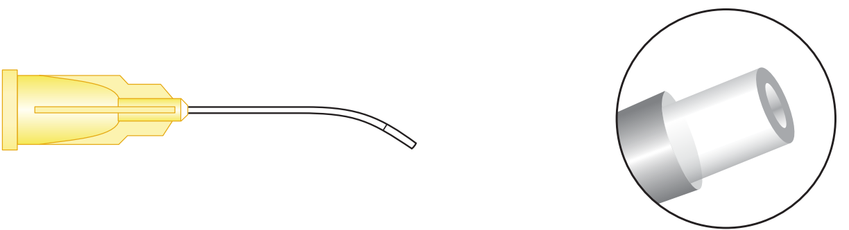 Silicone Tip Cannula Curved